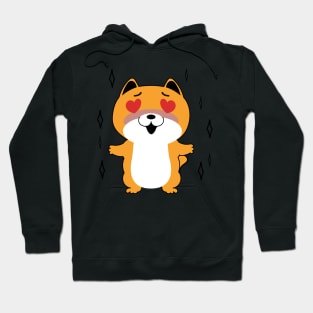 Dog in love so cute. Hoodie